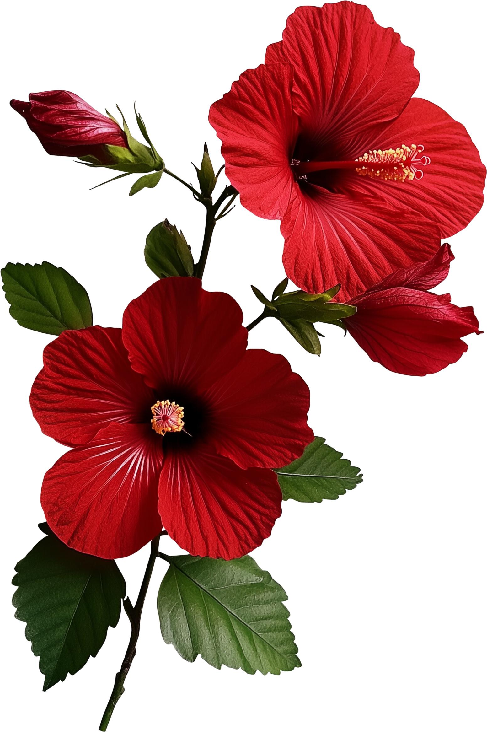 Illustration of Red Hibiscus