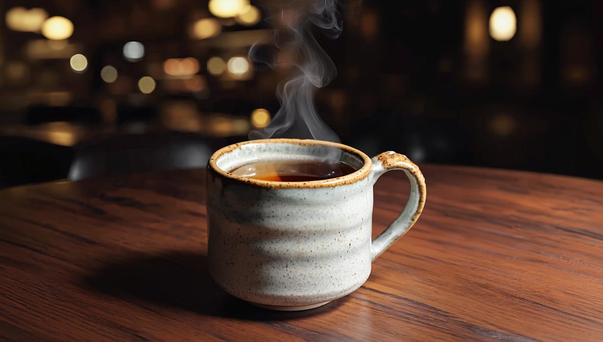 Barista in een theewinkel