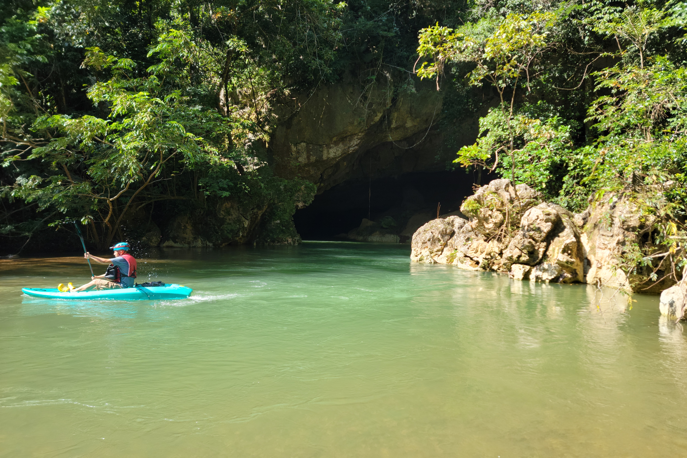Cave Kayaking at Jaguar Paw Belize