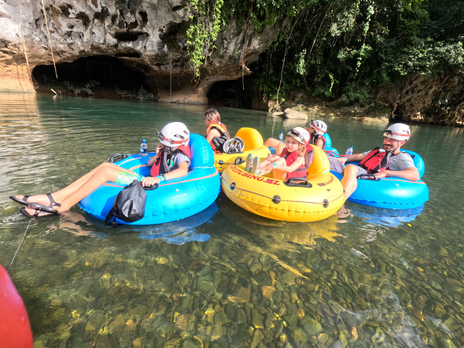 Cave tubing in Belize