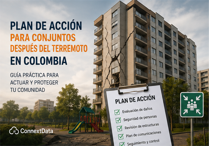 Plan de acción para conjuntos residenciales después del terremoto en Colombia
