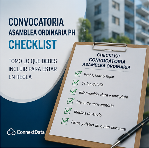 Convocatoria de asamblea ordinaria en PH: checklist y errores que la invalidan