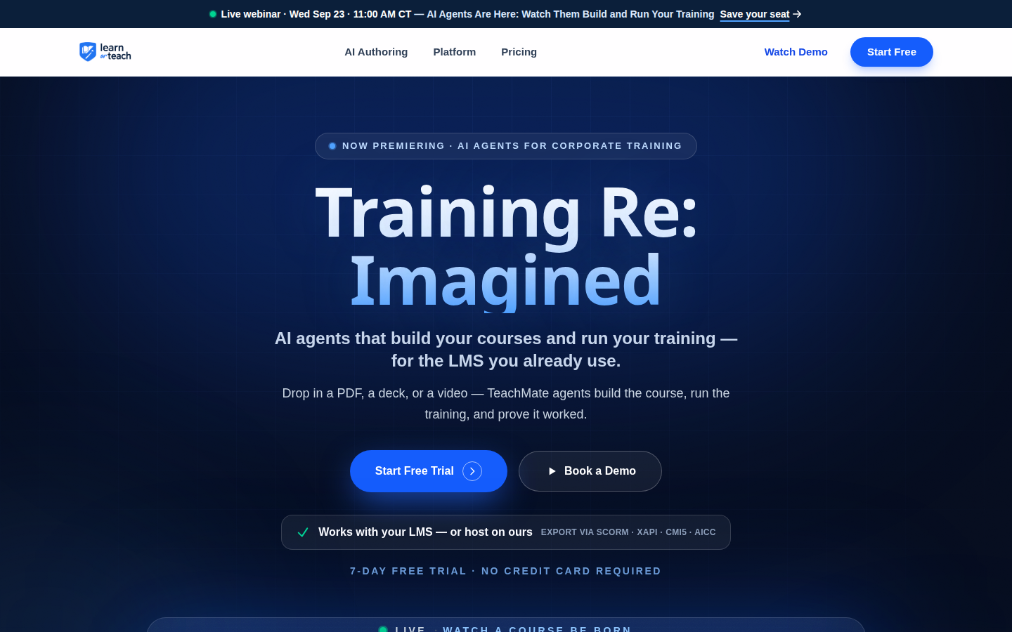Two Training Departments. Zero Busywork.