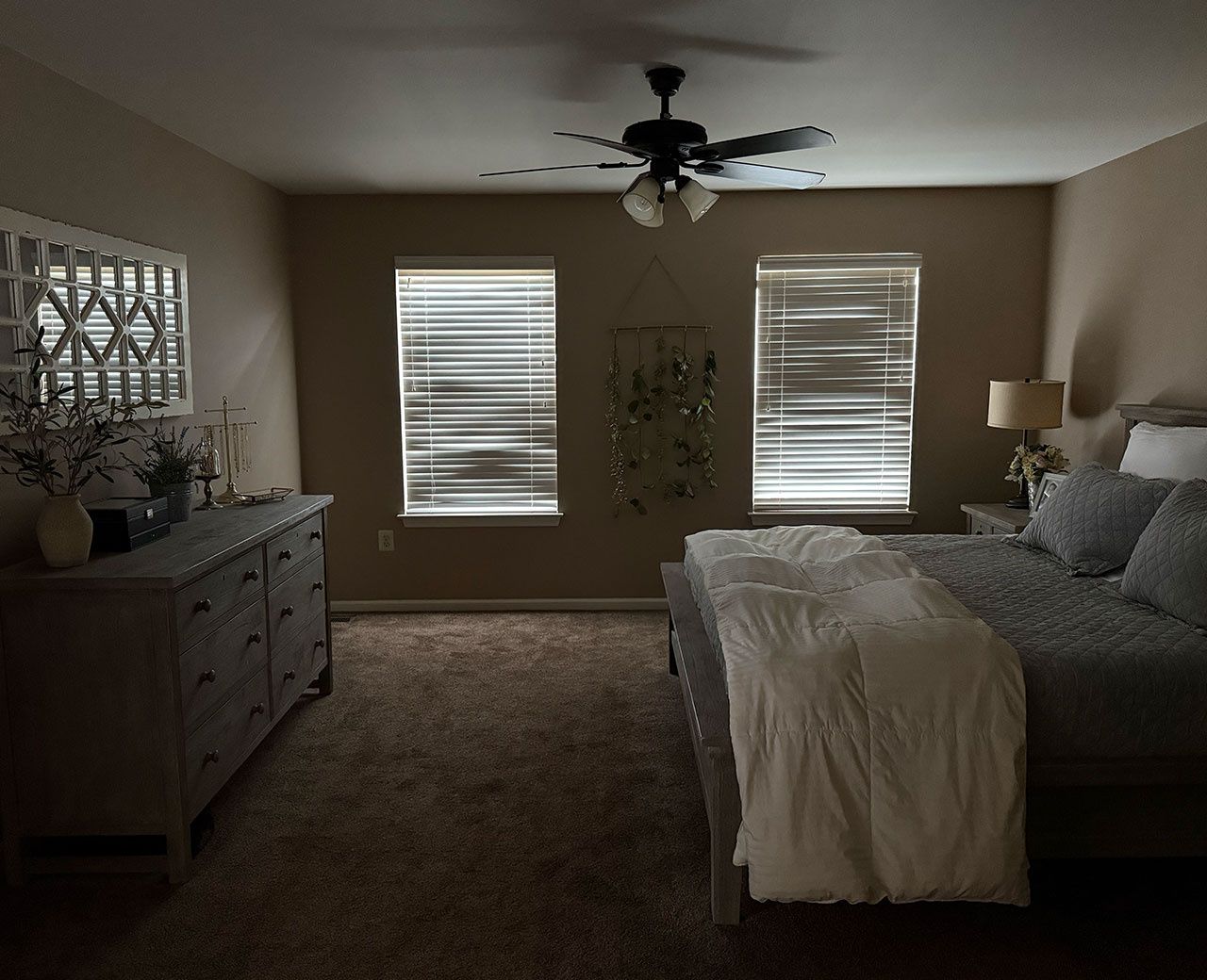 blackout blinds leaking light in bedroom