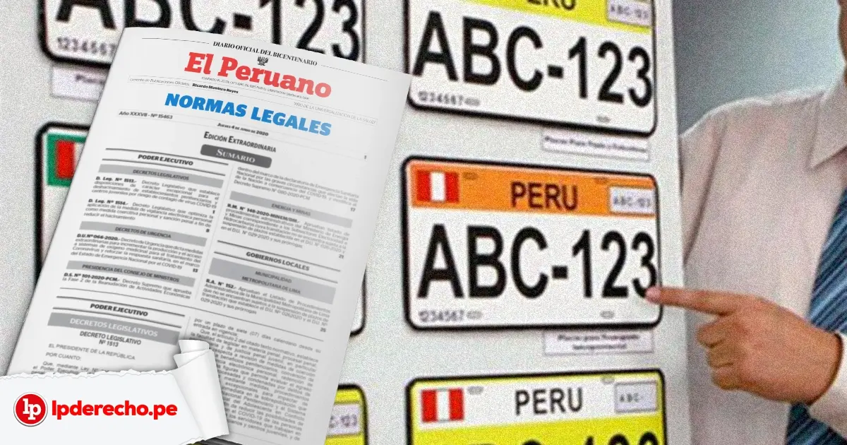 Normas legales para obtener duplicado de placa