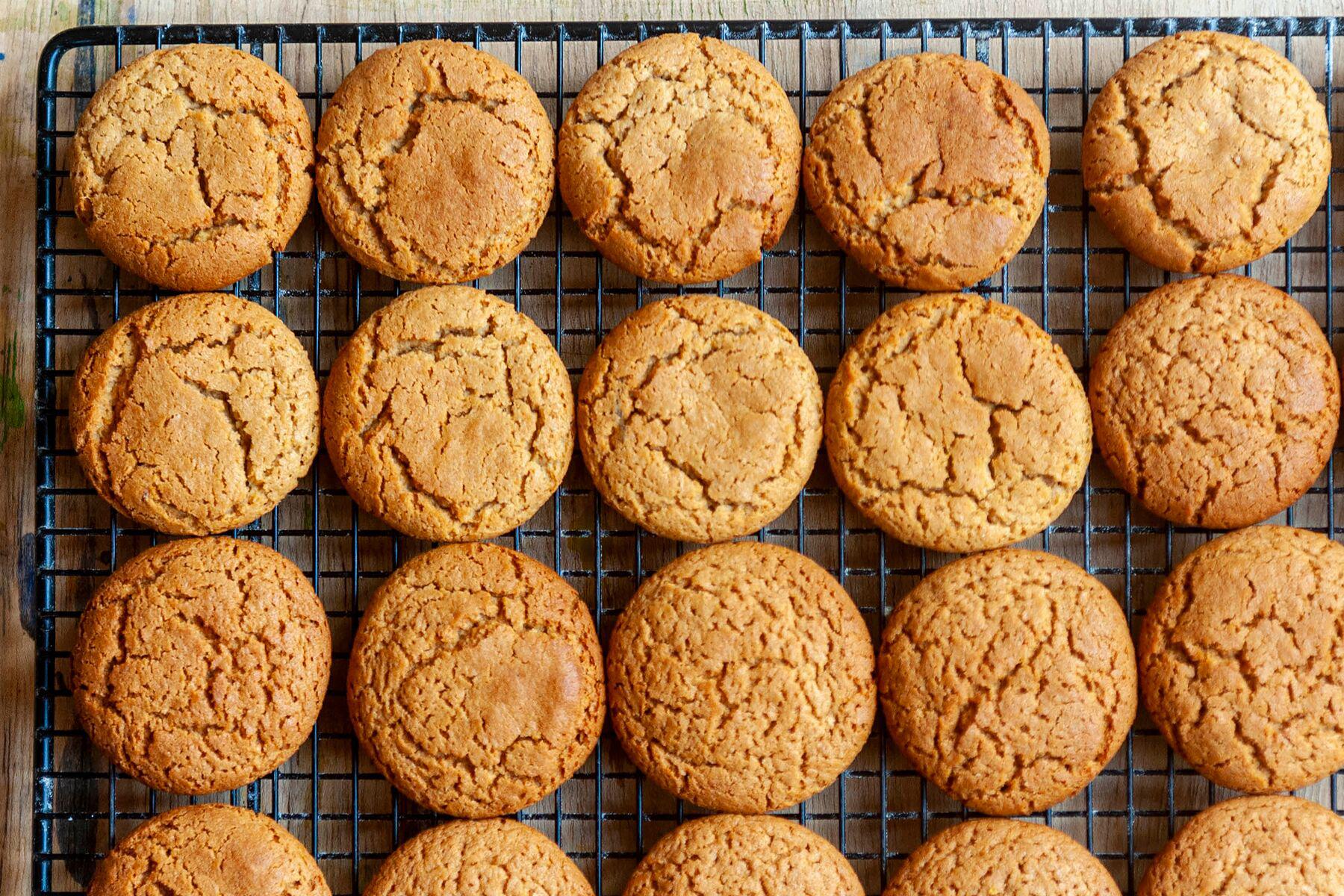 A tray full of cookies
