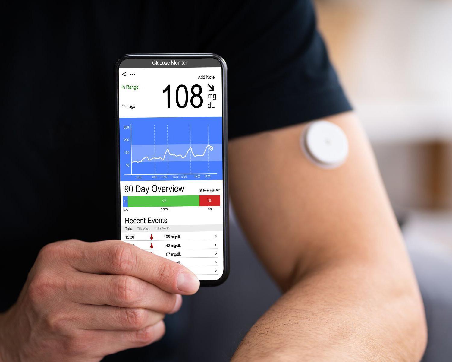 Continuous Glucose Monitor at Canyon Ranch.