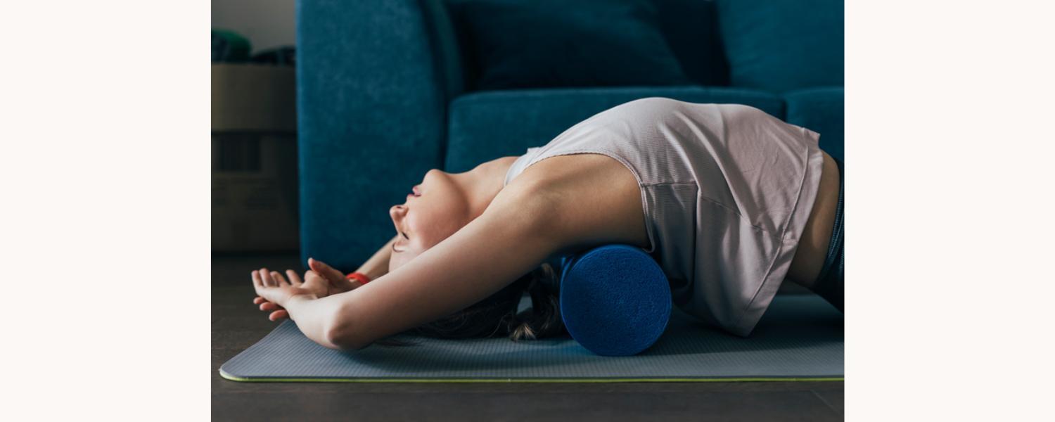 Woman stretching