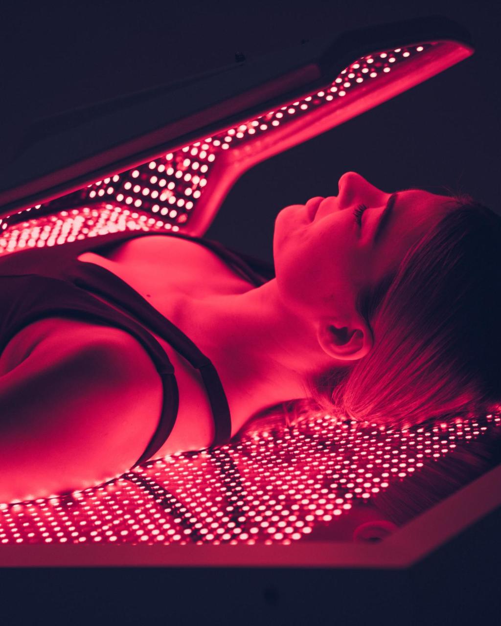 CR Vitality - Woman in Red Light Therapy