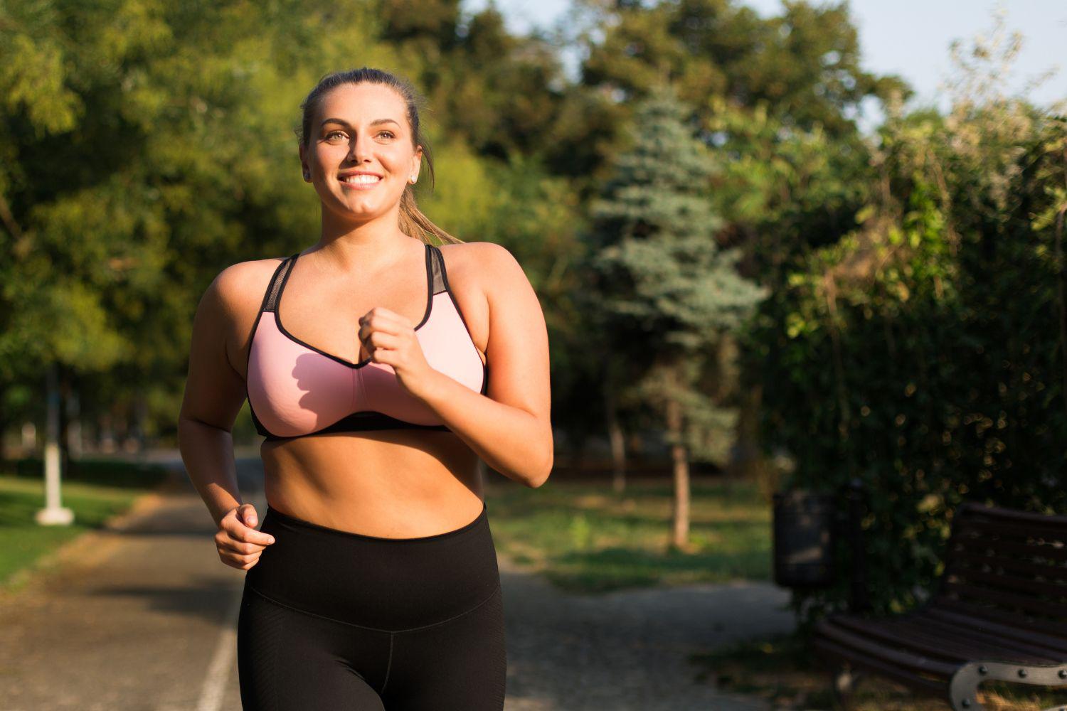 A woman exercising to lose weight