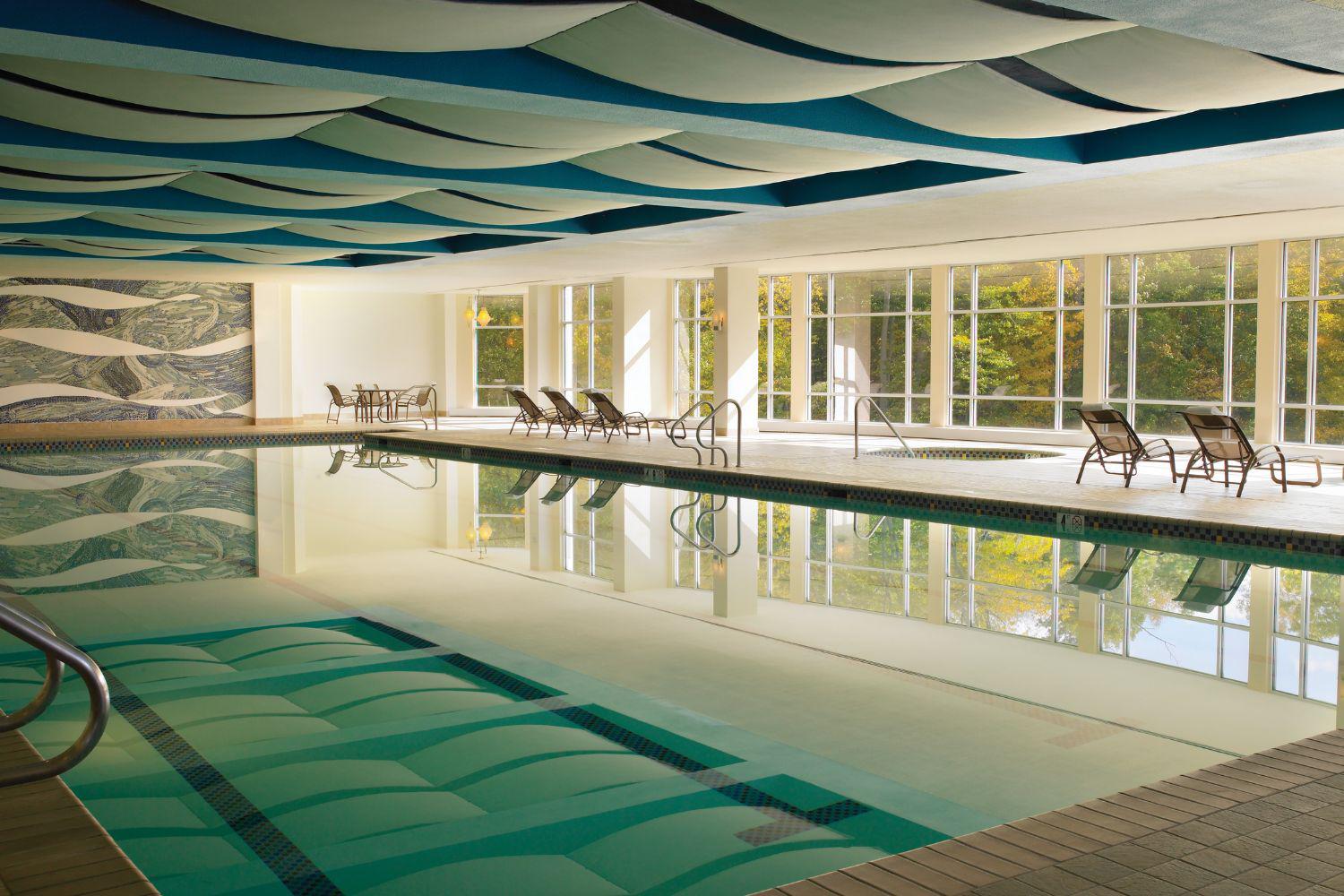 Indoor pool at Canyon Ranch in Lenox, MA