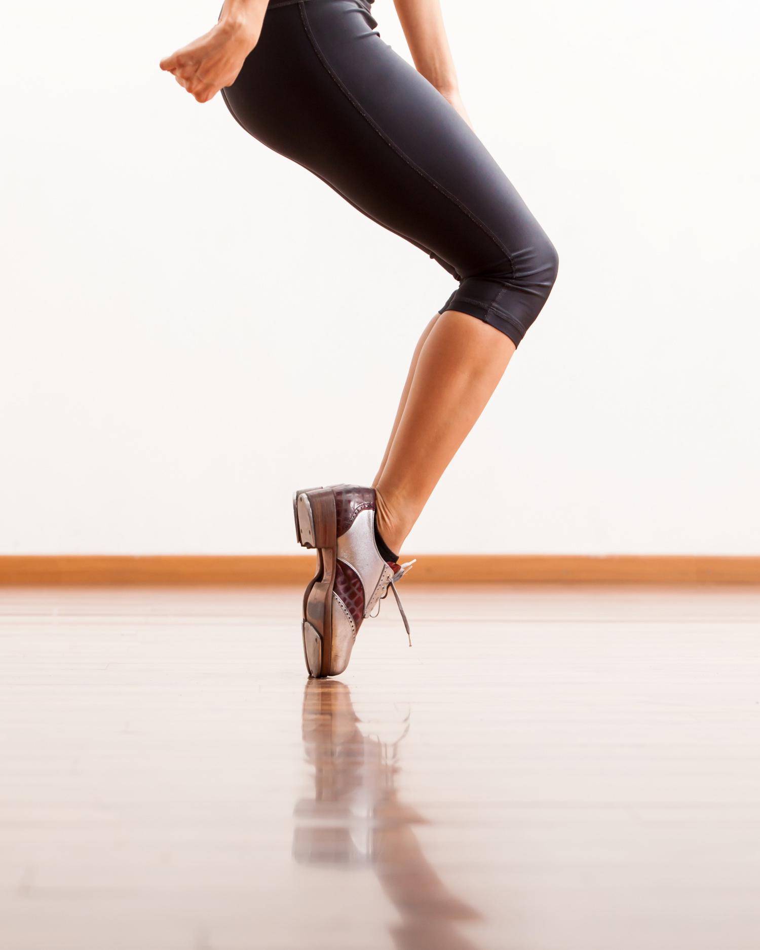 Tap dancing legs.