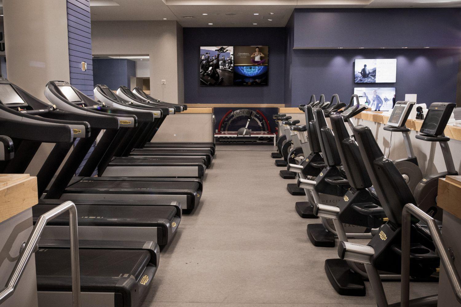 the spin gym at Canyon Ranch Las Vegas Spa + Fitness