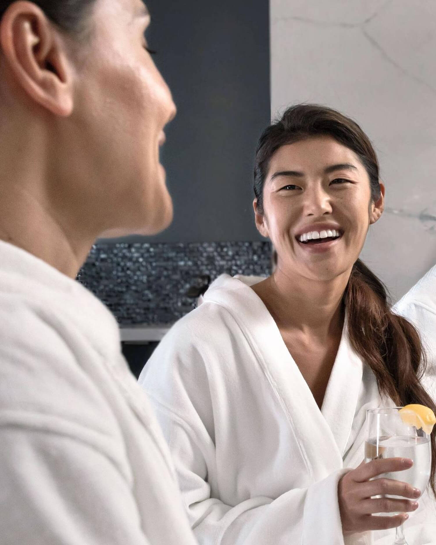 A group of women having a spa day