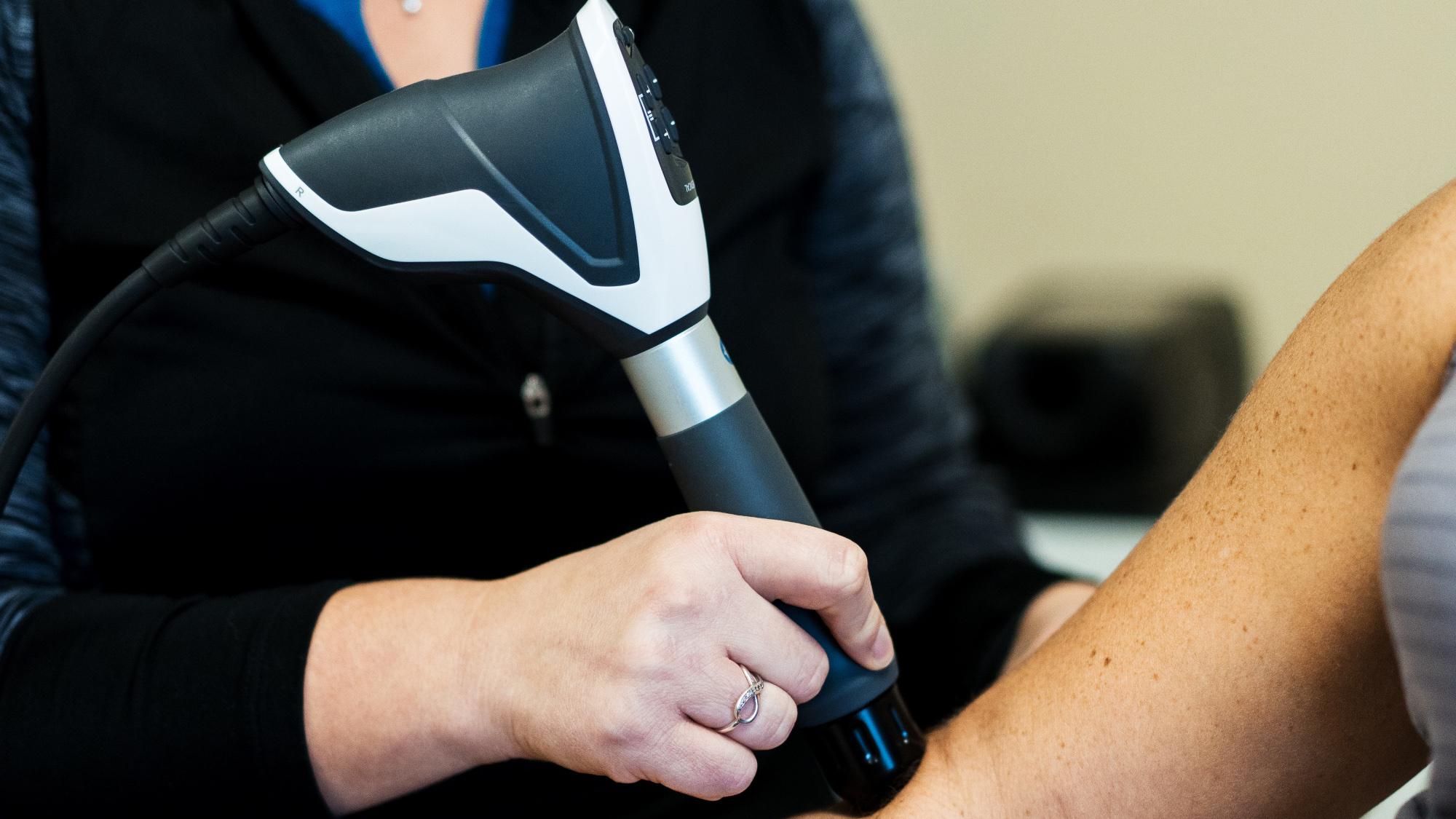 Person working with a practioner