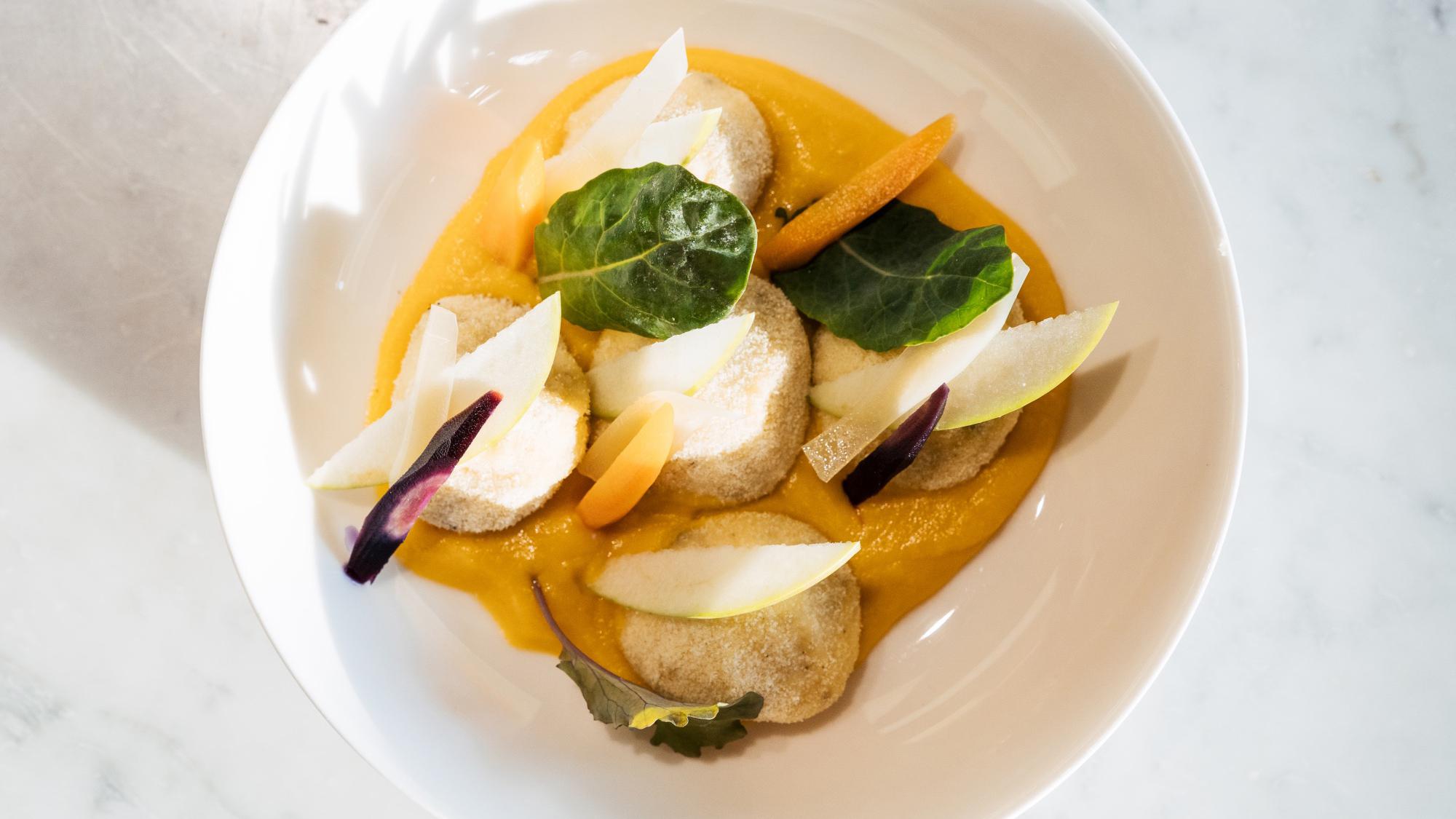 Photo of squash soup.