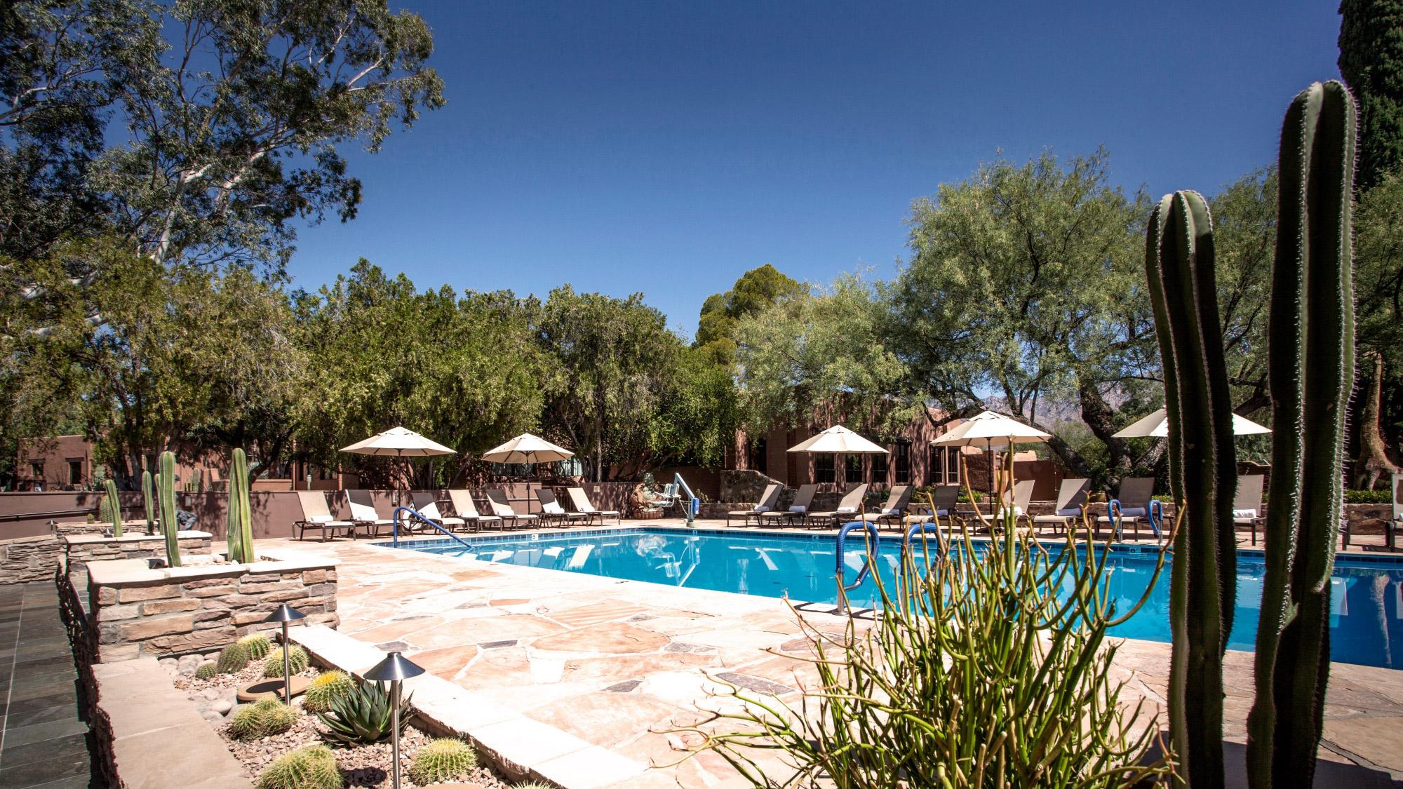 The Double U Pool at Canyon Ranch Tucson.