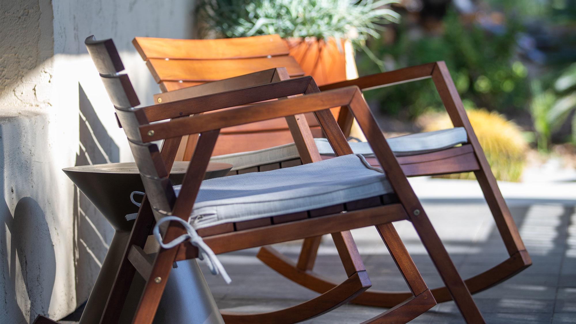 Chairs outside Guest Room