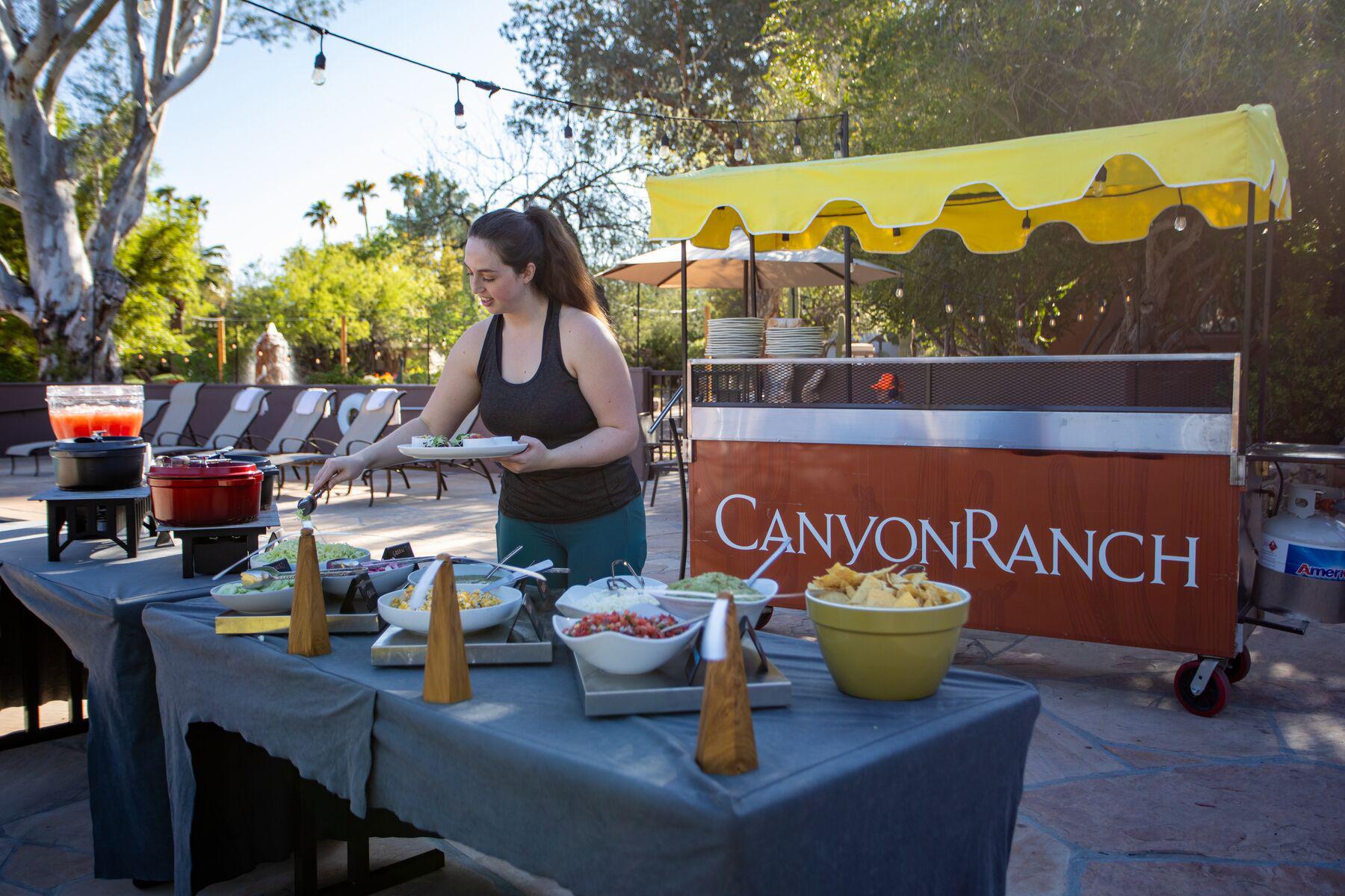 outdoor taco cart