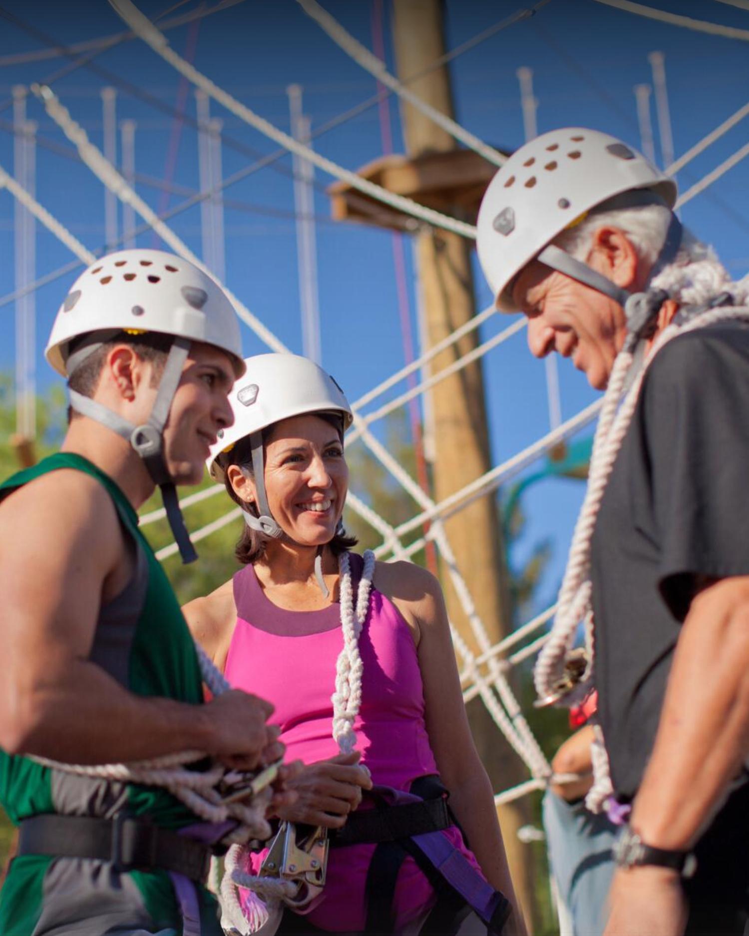 Gather for shared activities – from climbing to all-inclusive dining – and split off to pursue personal interests, like spiritual wellness, physician consults, and more. 