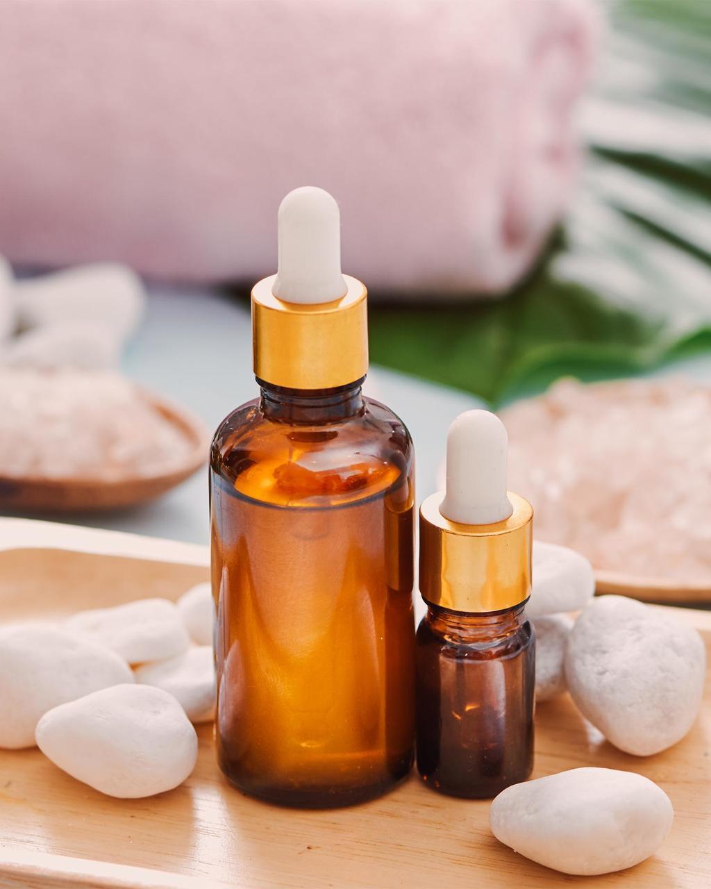 a bottle of skin care oil