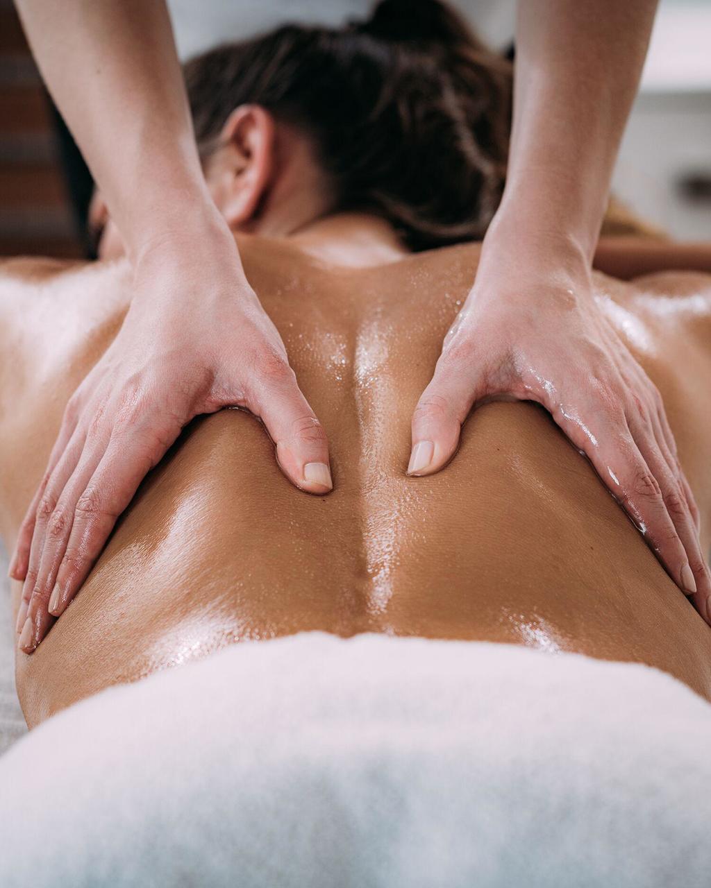 a woman getting the magnesium massage at Canyon Ranch Wellness Club + Spa