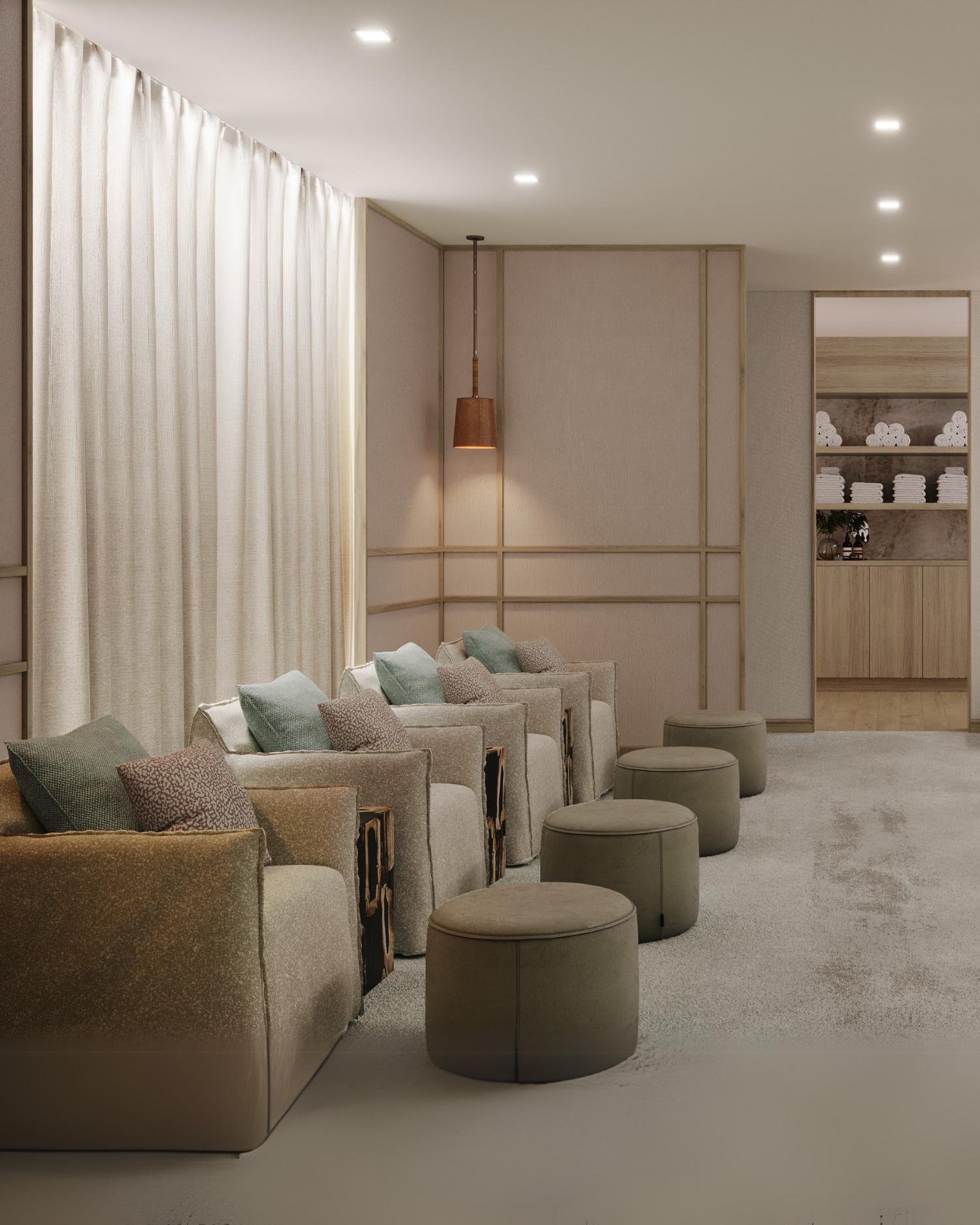 the relaxation rooms at the Canyon Ranch Fort Worth Fitness Club + Spa
