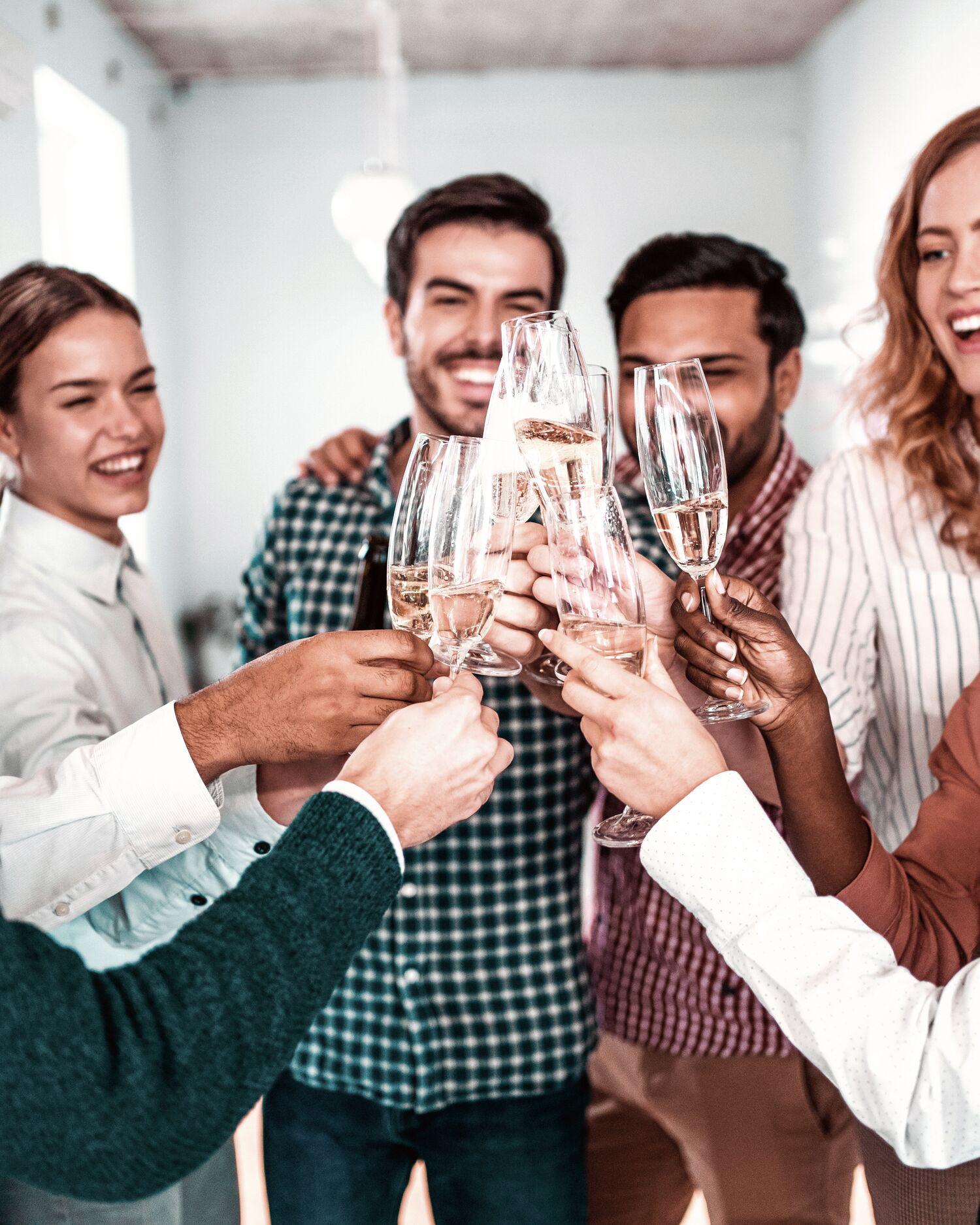 People toasting with champagne at Canyon Ranch Tucson Wellness Resort