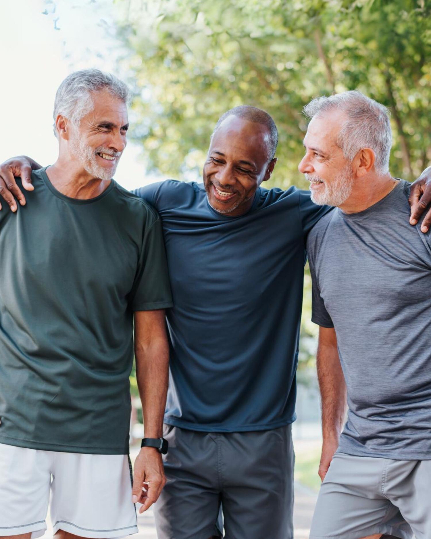 A group of men celebrating retirement at Canyon Ranch Spa Resort