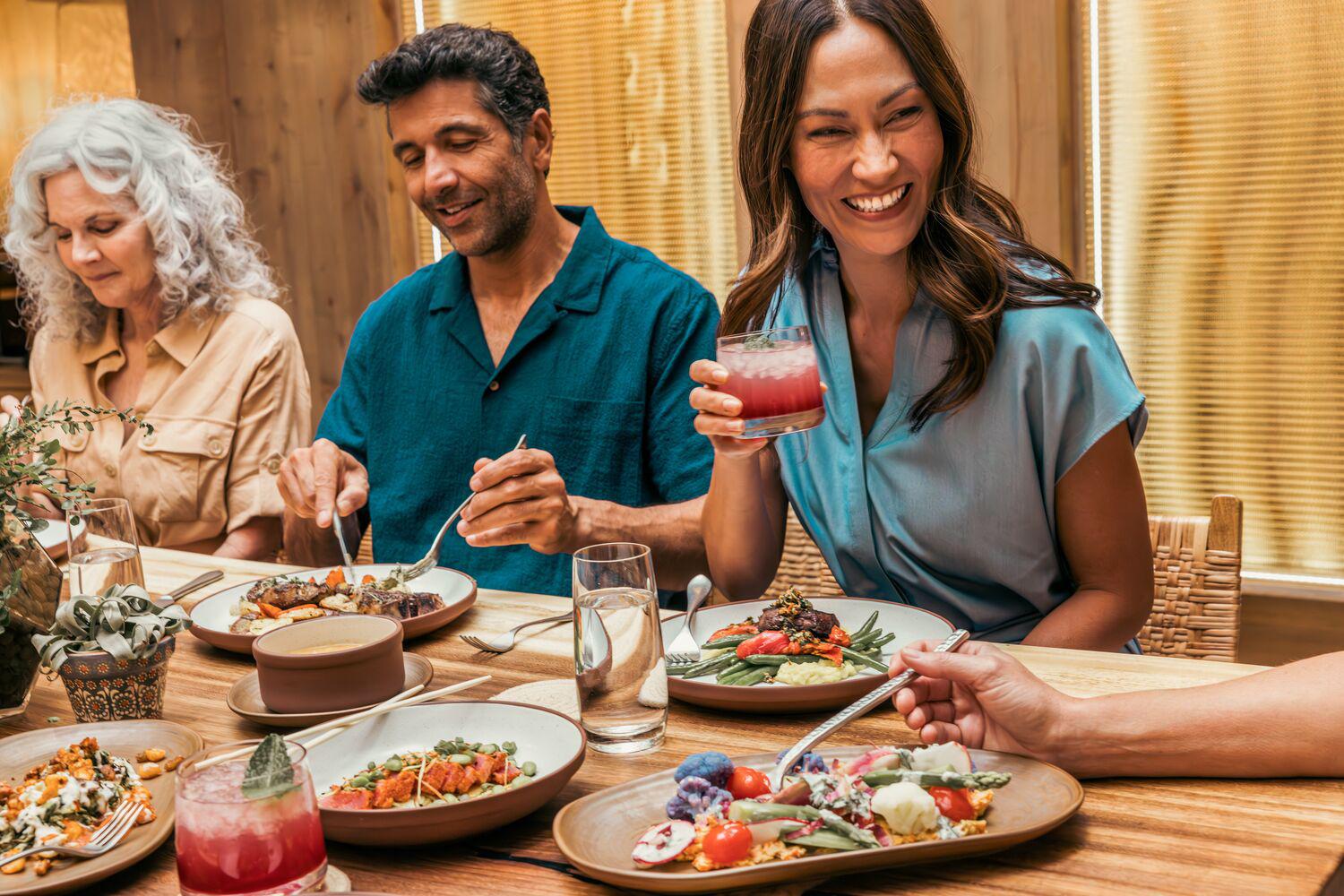 A group dining in Vaquero grill