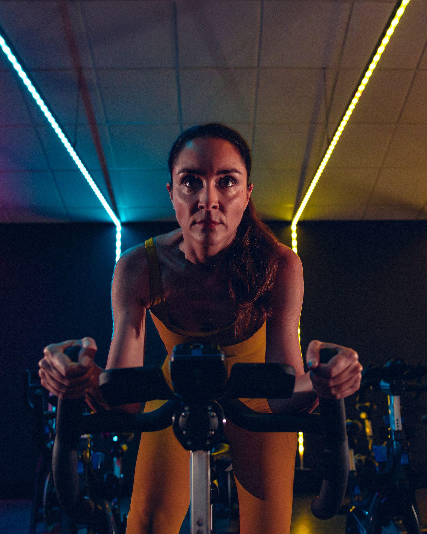 group spin class at Canyon Ranch Tucson