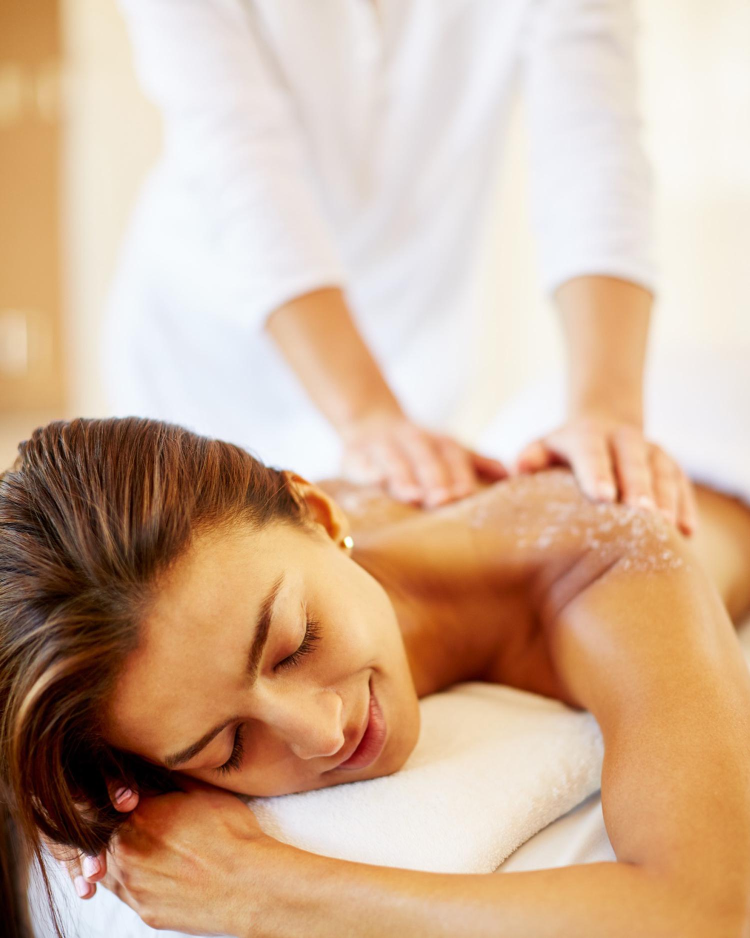 Image of woman getting a massage body treatment.