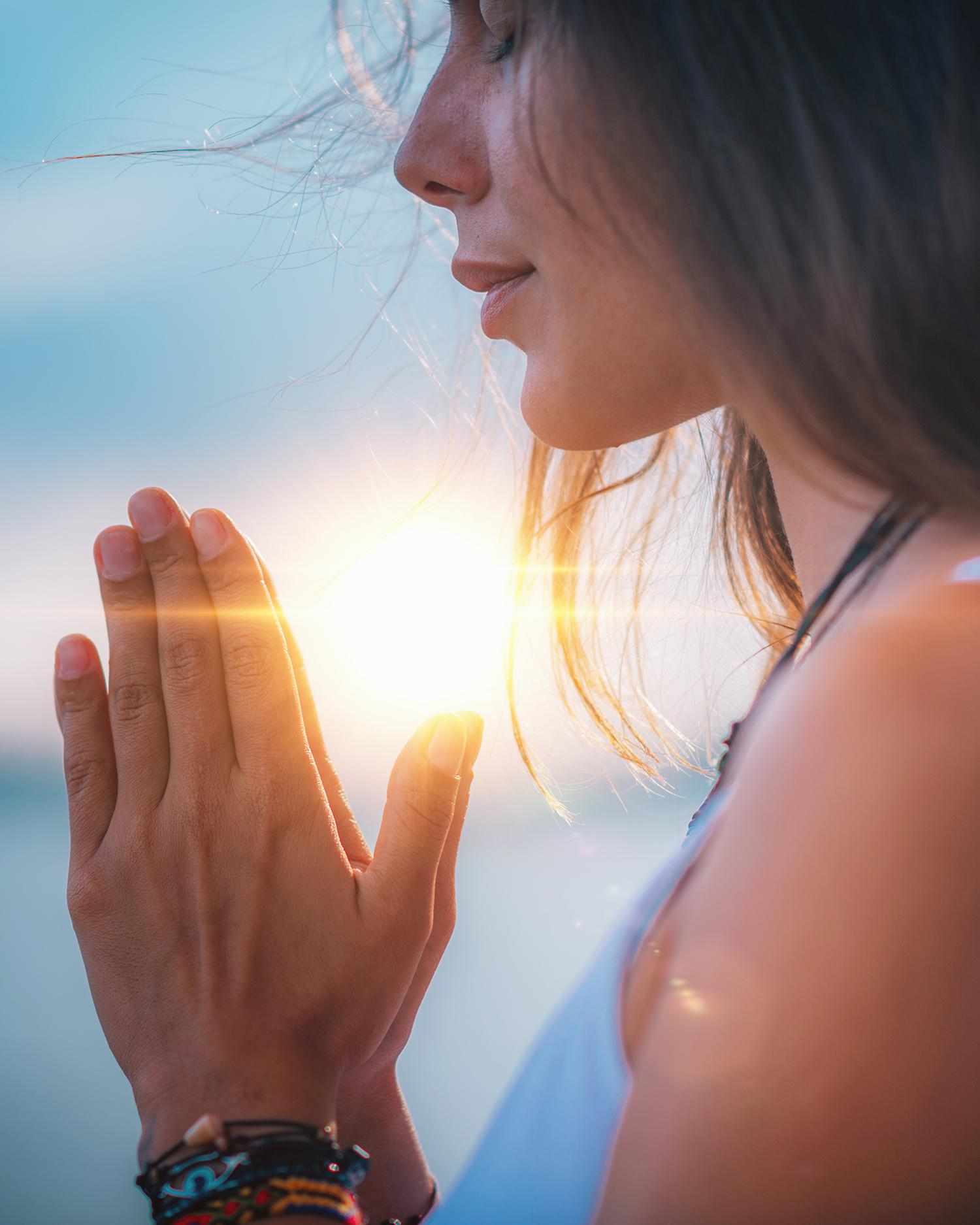 woman praying
