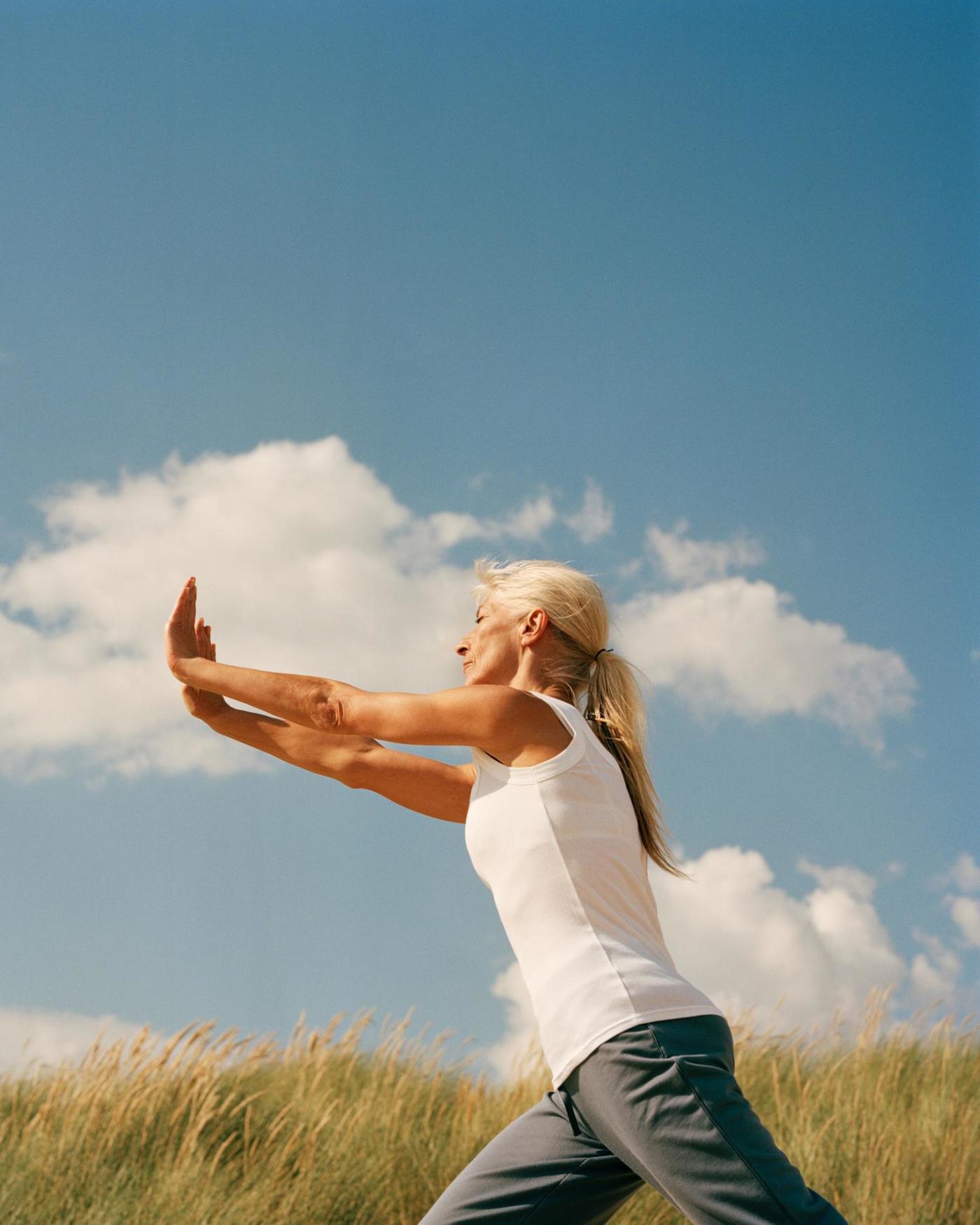 woman doing tai chi