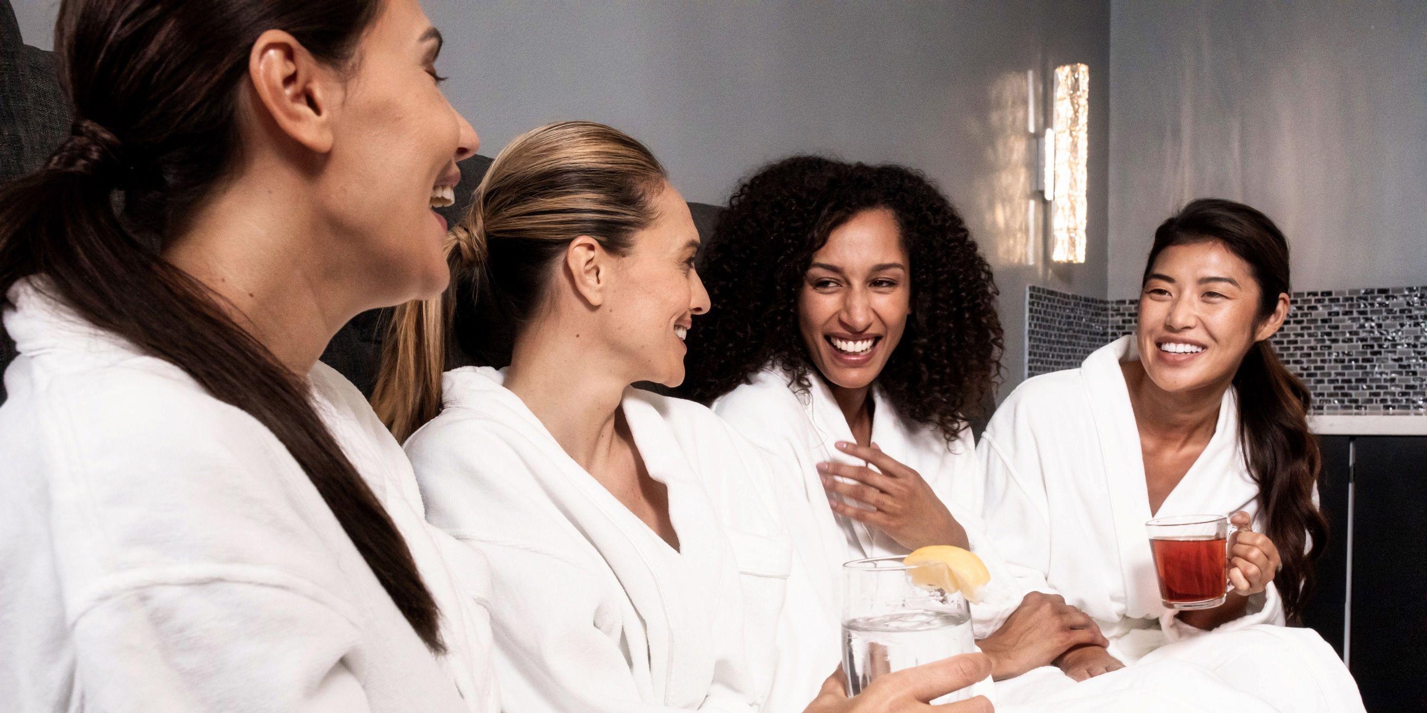 Friends on a spa day