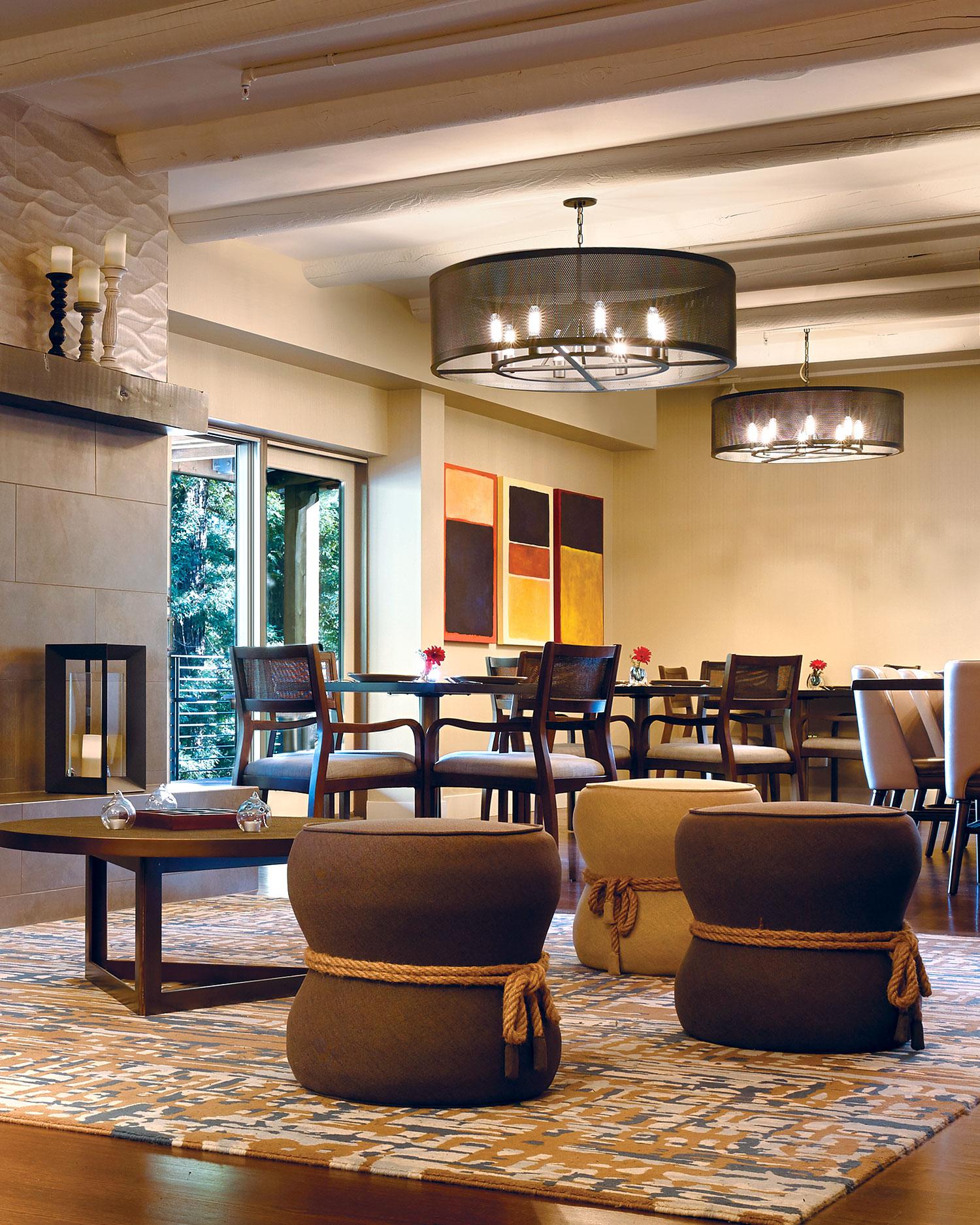 The Hearth dining area. Canyon Ranch Woodside.