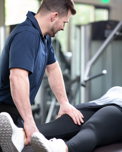 A guest getting a balanced body assessment at Canyon Ranch Fort Worth Wellness Club