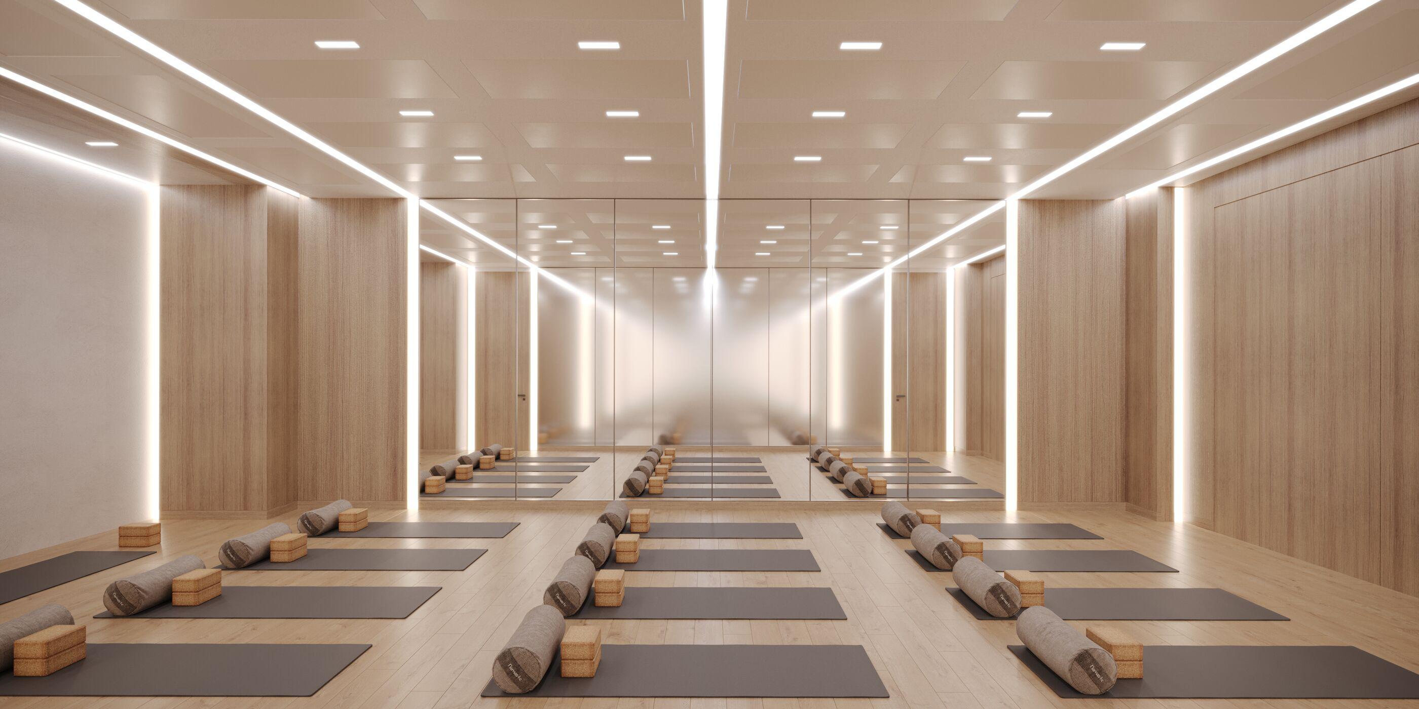 Rendering of Canyon Ranch Ft. Worth Yoga Studio