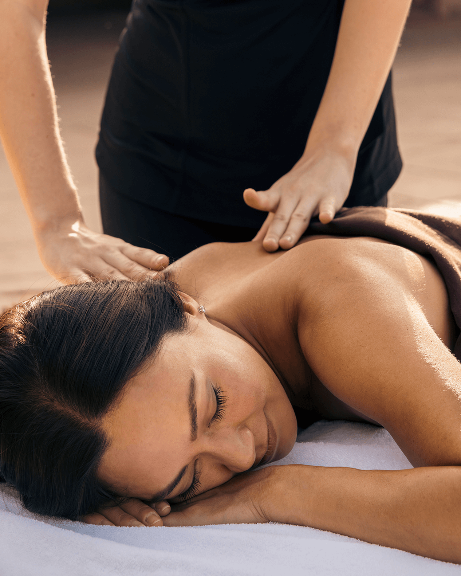 A woman getting a spa service