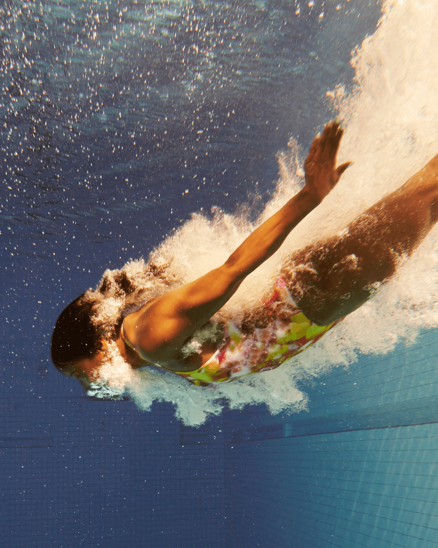 A woman in the water
