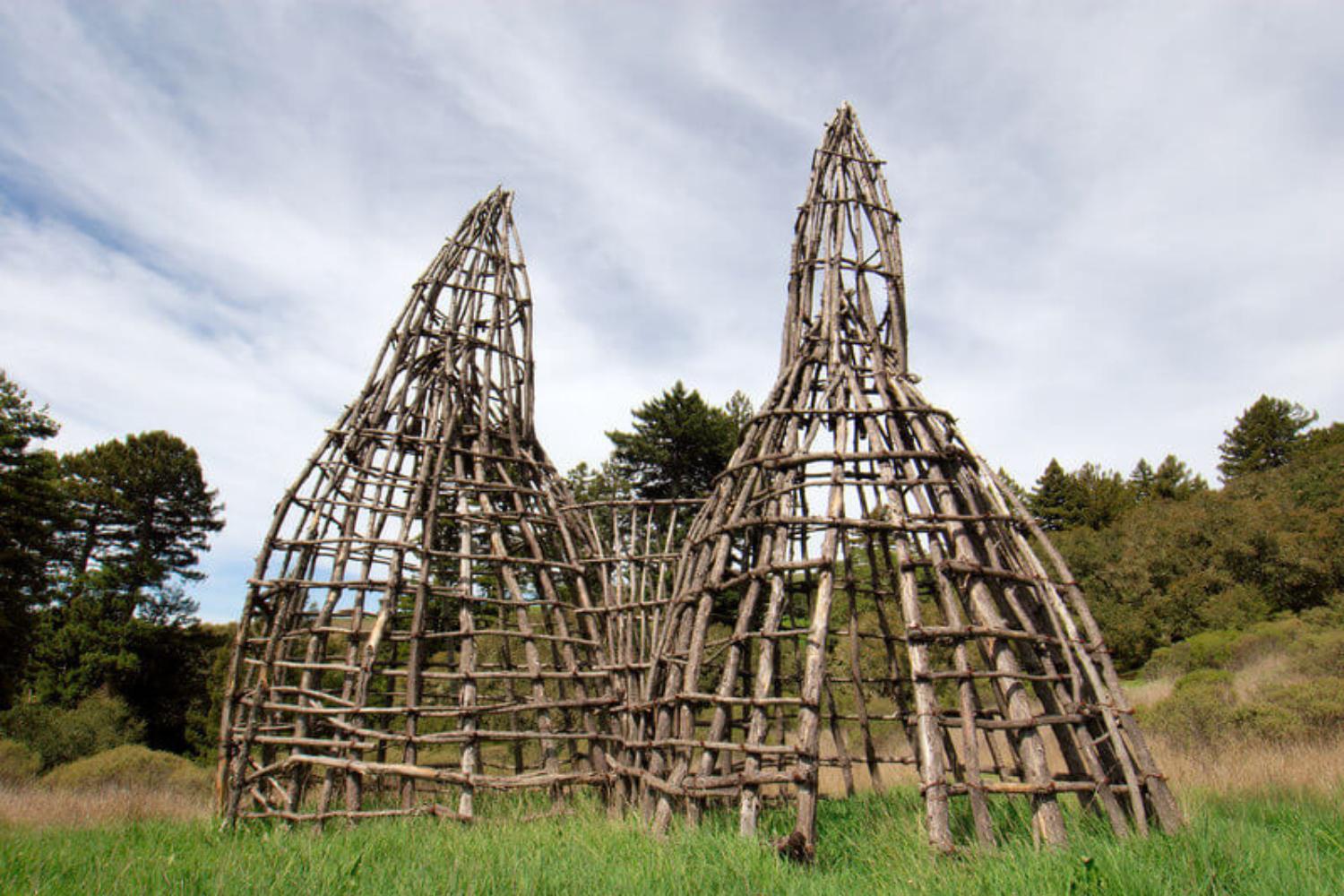 Dialog sculpture on the Djerassi Hike
