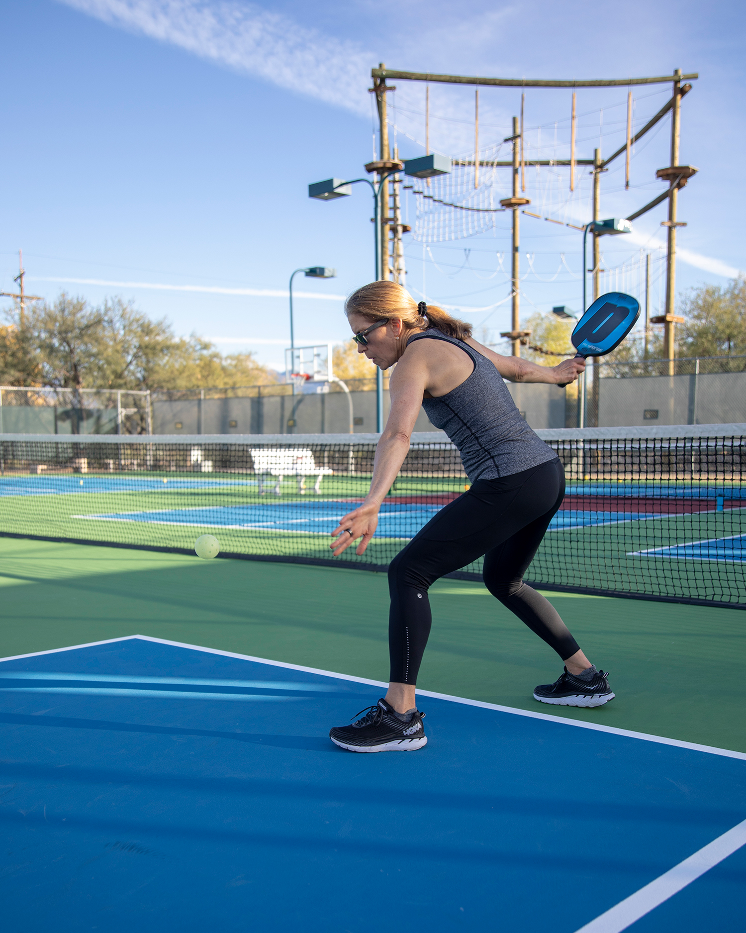 a woman playing tennis
