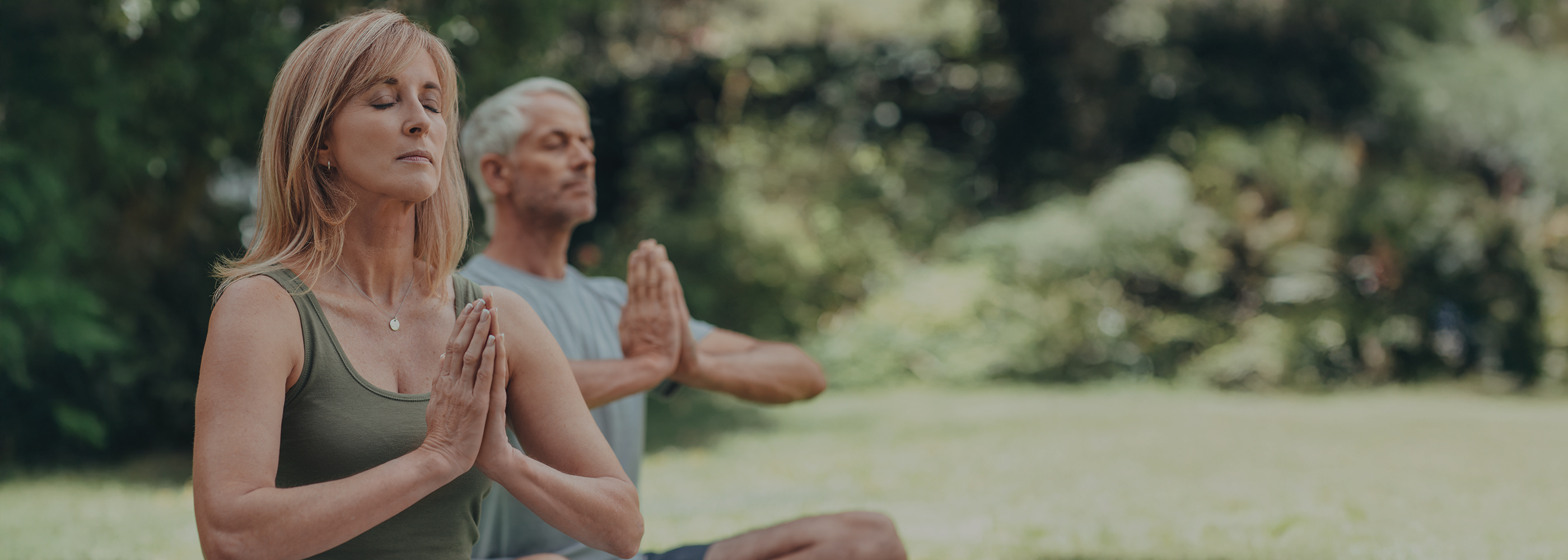 Man and Woman Meditating