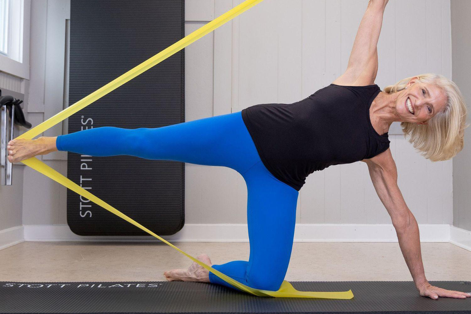 PJ O’Clair doing TRX Pilates 