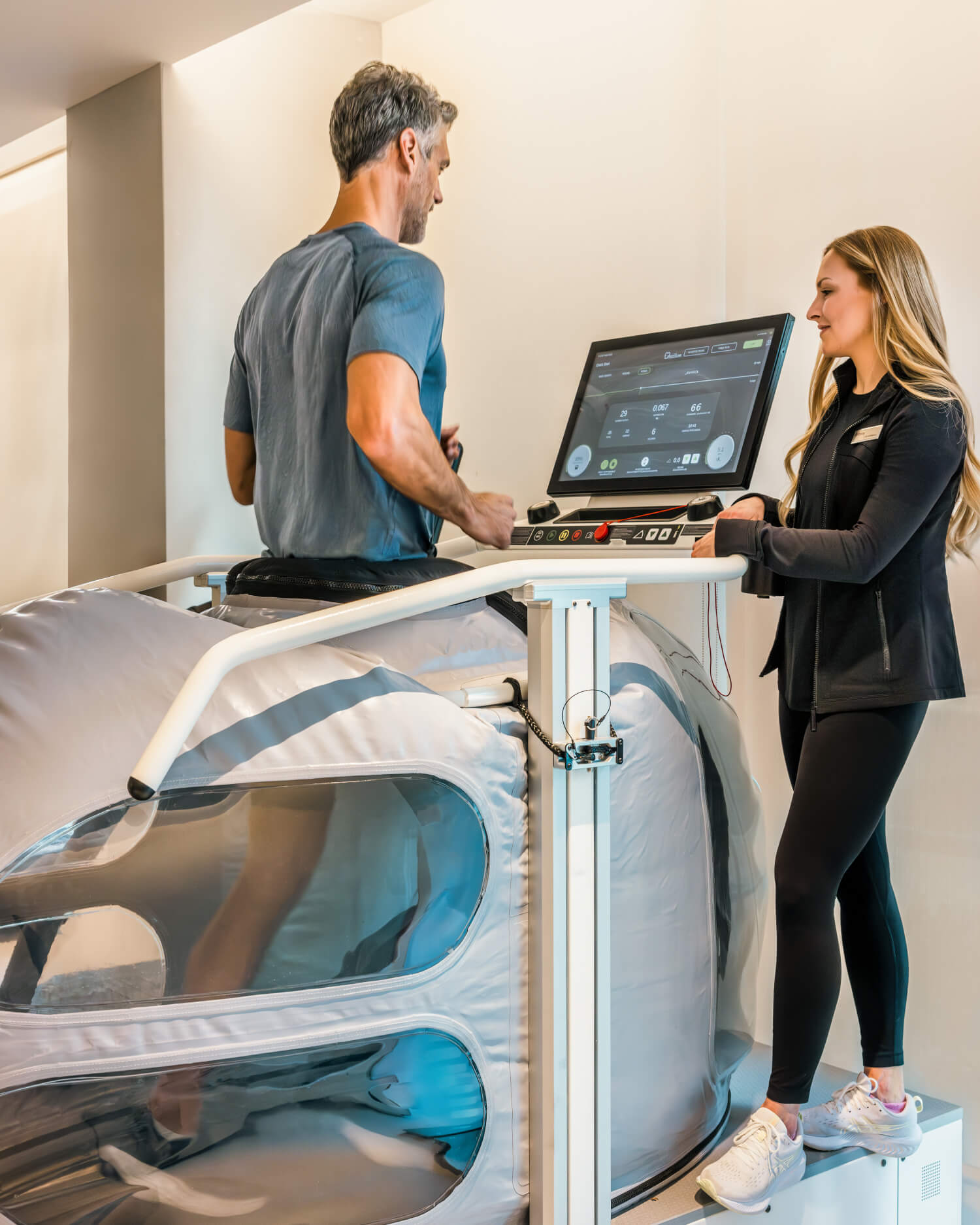 a man on a treadmill