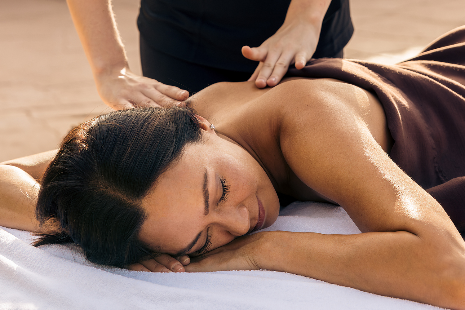 Woman Receiving a Massage 