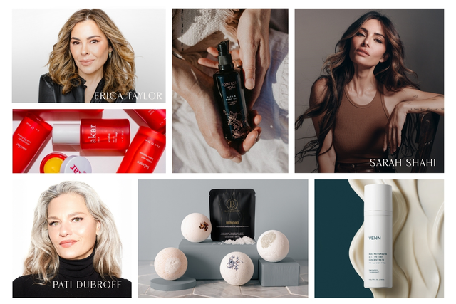 collage of beauty brands