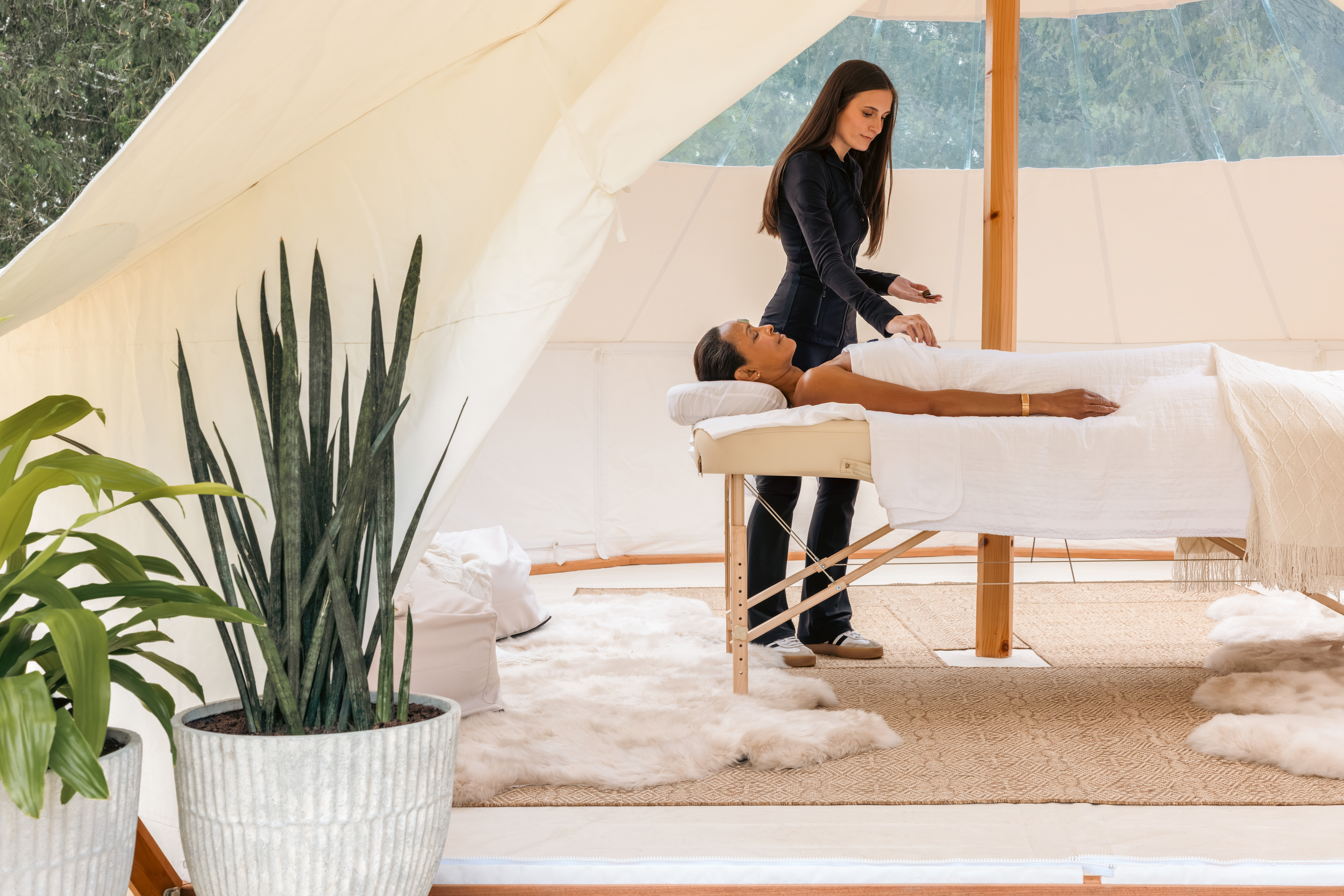 Woman Receiving a Spa Treatment 