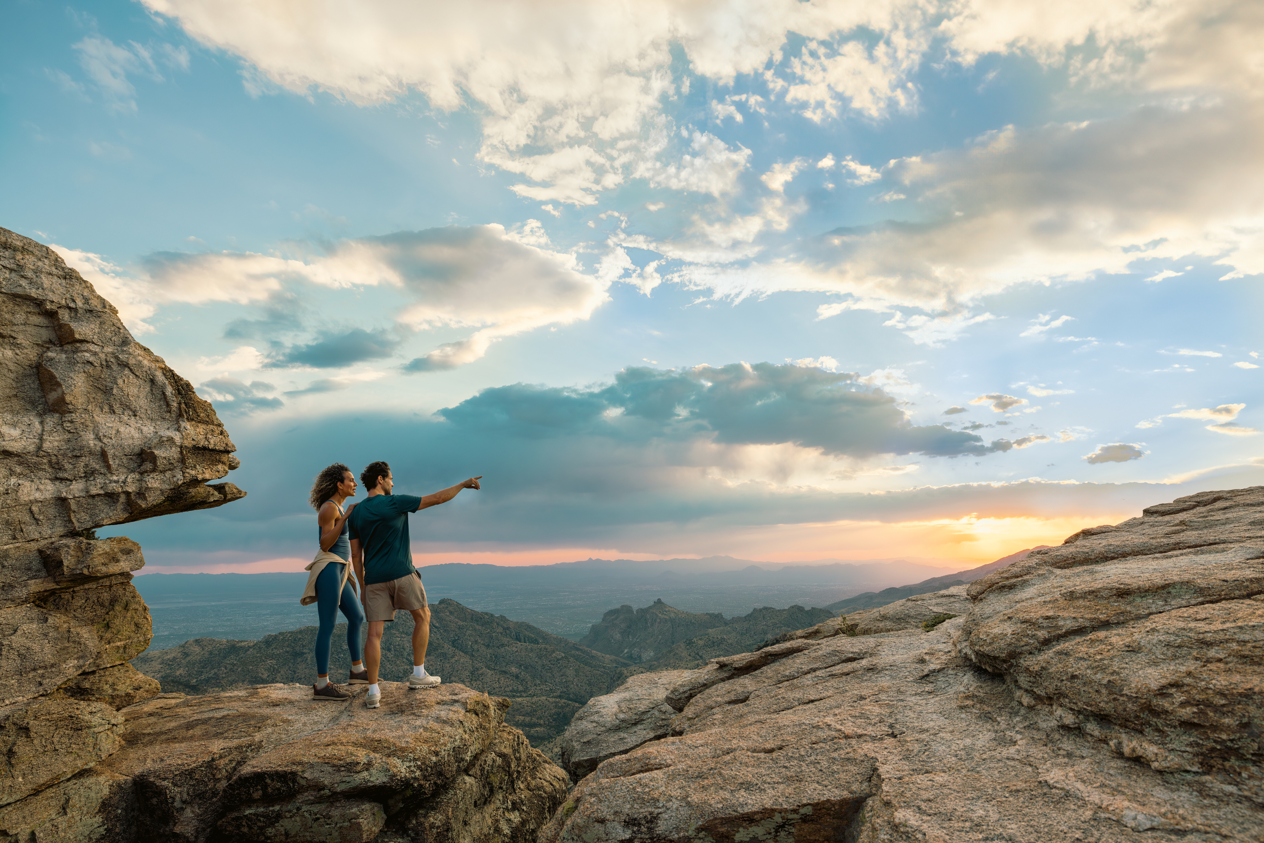 Couple Hiking Mount Lemmon