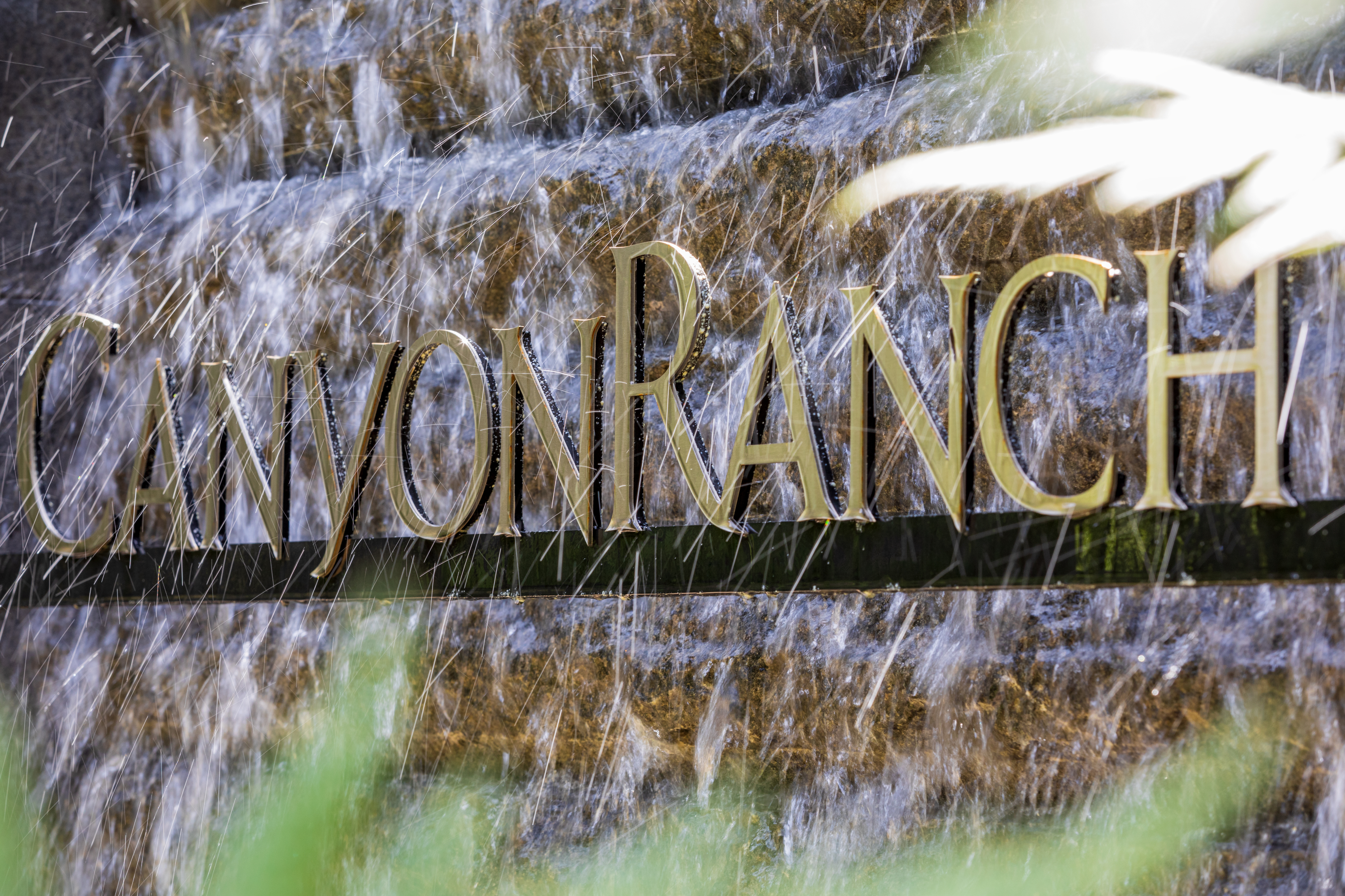 Canyon Ranch Woodside Logo Waterfall 